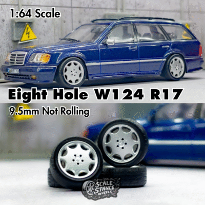 Replica Velg Diecast Eight Hole W124 9.5mm 1:64 Scale