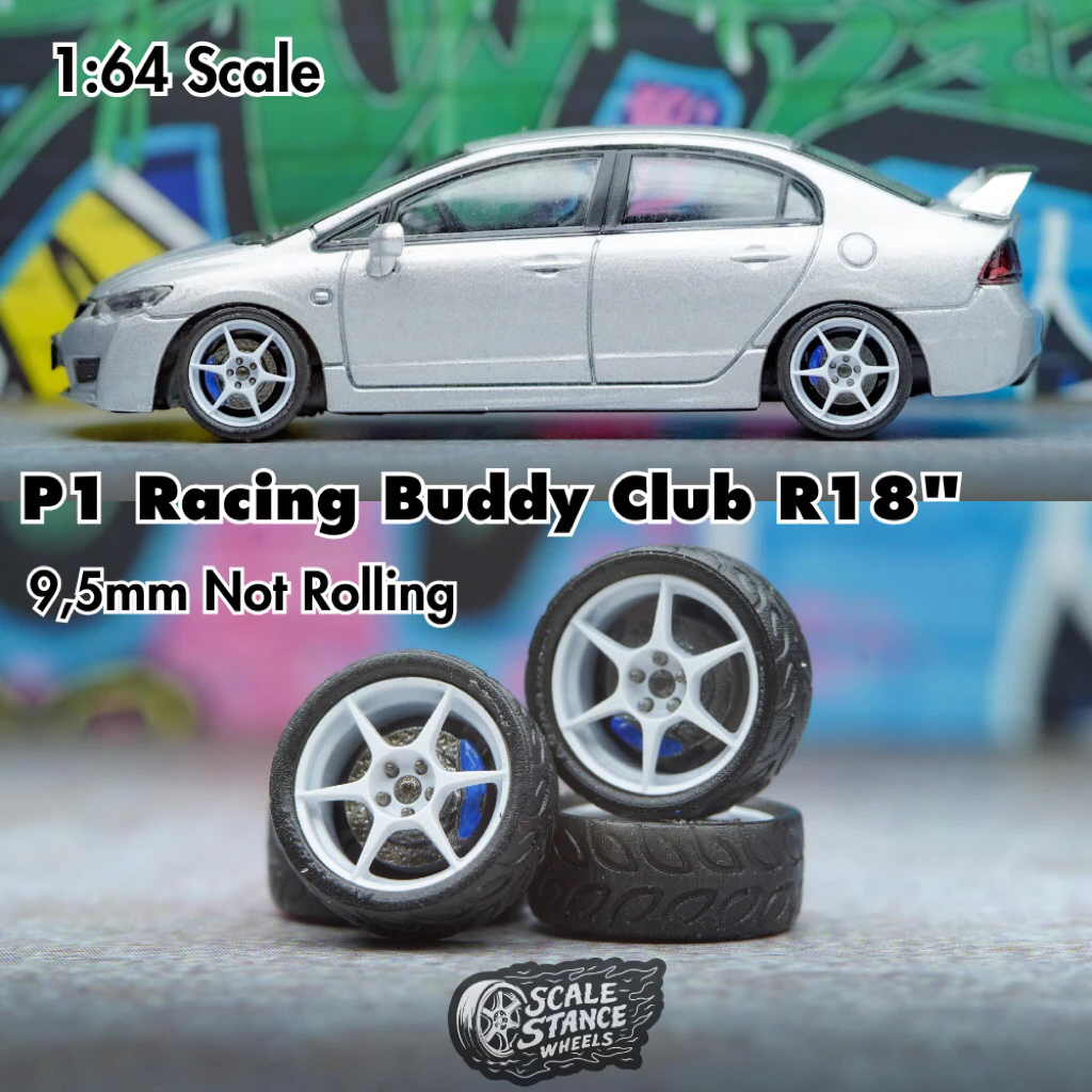 Replica Velg Diecast P1 Racing Buddy Club R18 1:64