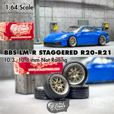 Replica Velg Diecast BBS LM-R Staggered 1:64 Scale