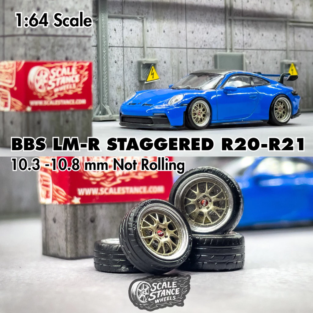 Replica Velg Diecast BBS LM-R Staggered 1:64 Scale