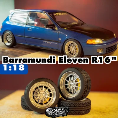 Replica Velg Diecast 1:18 Scale Barramundi Eleven R16" Not Rolling