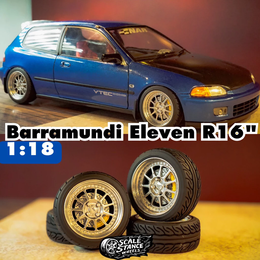 Replica Velg Diecast 1:18 Scale Barramundi Eleven R16" Not Rolling
